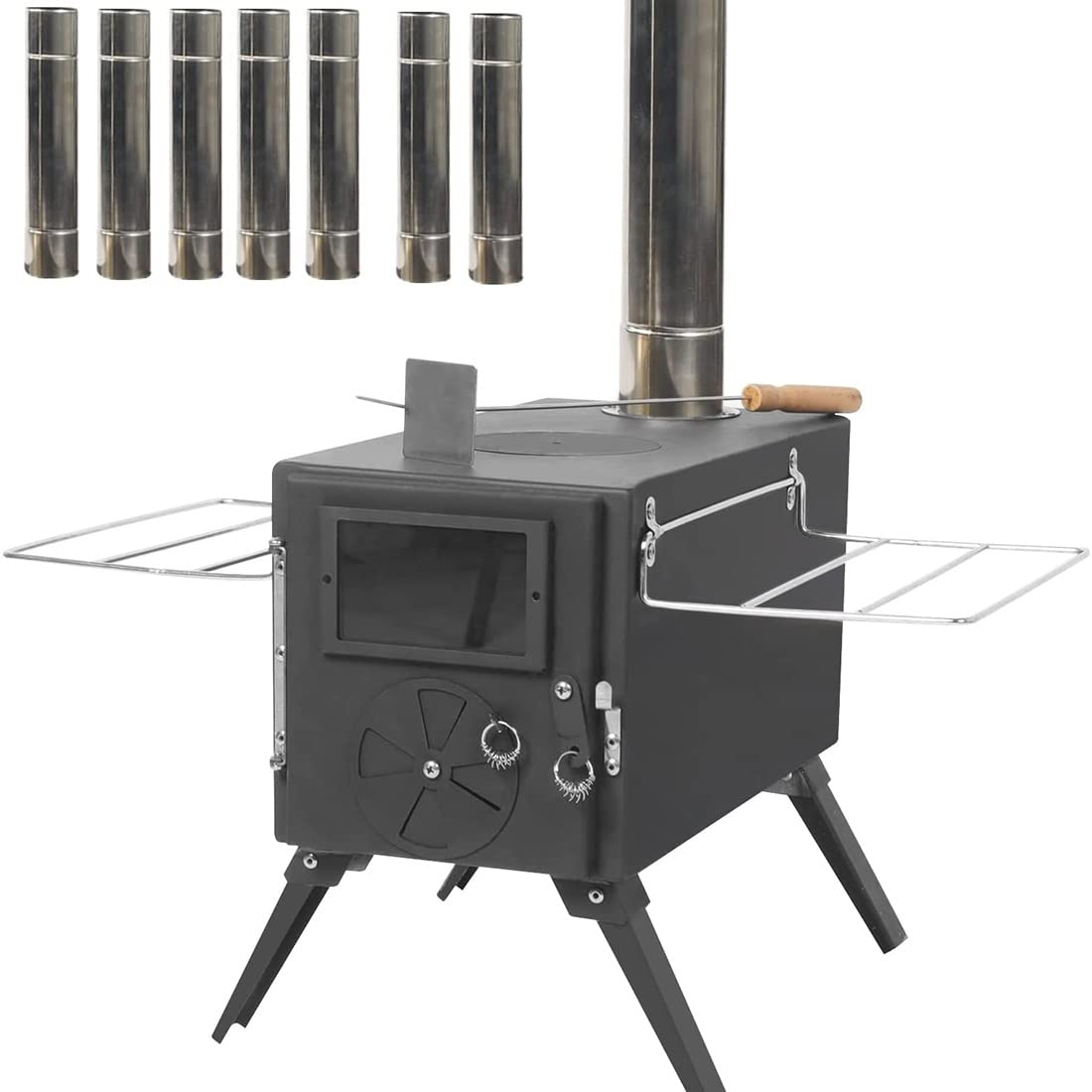 Camping Stoves, Multifunction Camping Tent Stoves, with with Pipe Portable Cast  Iron Camp Outdoor Burning Stove, Includes Stainless Steel Chimney Pipes and  Side Racks Burning Stove : Amazon.ca: Sports u0026 Outdoors