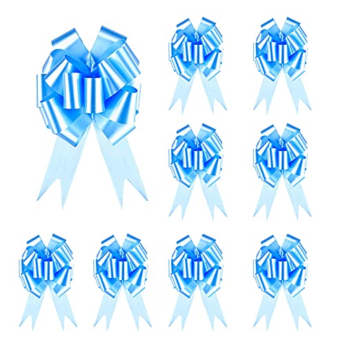 50 Stück Geschenkschleifen Selbstklebend - Weihnachten Deko | Bunte Stern Schleifen Set