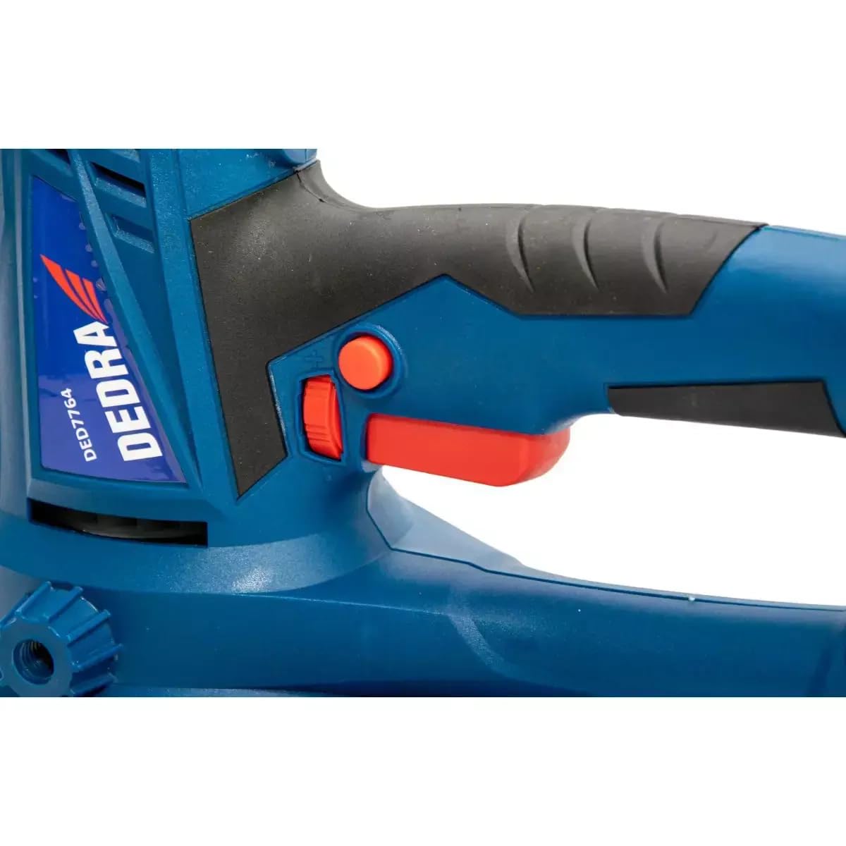 Levigatrice a secco a mano con luce LED DEDRA, 750 W, 1500-2700 giri/min, 180 mm, per la lavorazione del gesso, con aspirazione della polvere, peso 3,1 kg, cavo lungo 4 m