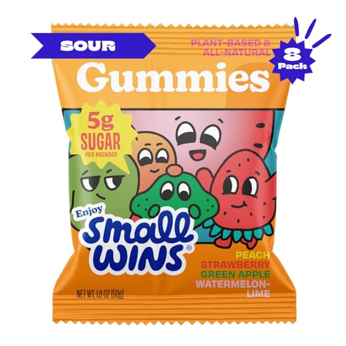 Gomitas sour 5g pack de 8 sabores fruta 1.8 OZ