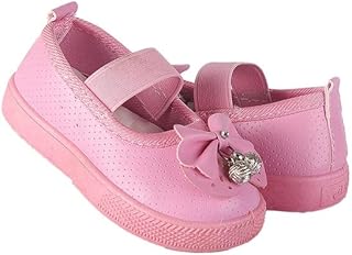 حذاء كاجوال من الجلد للبنات من توباكو 627, وردي, 24