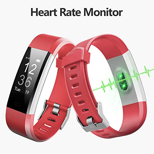 Lintelek Fitness Tracker with Heart Rate Monitor, Activity Tracker with Connected GPS, IP67 Waterproof Smart Band with Calorie Counter, Pedometer for Men, Women and Gift - Thumbnail 4