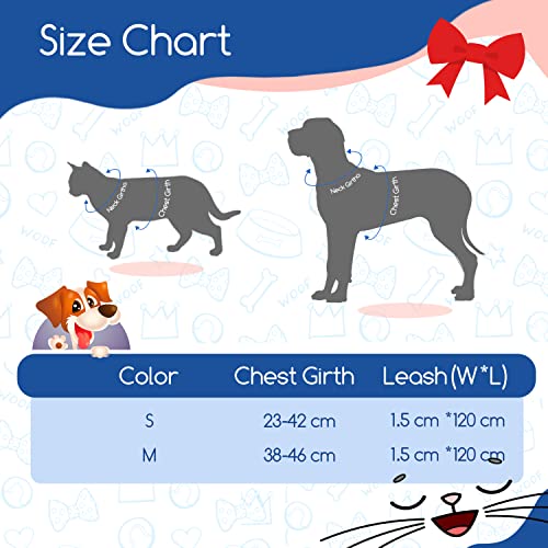 Nobleza Harnais et Laisse pour Chat, Chat Réglable Résistant à l'Évasion, Robes de soirée pour Chiot Chaton des Petits Animaux de Compagnie - Image 4