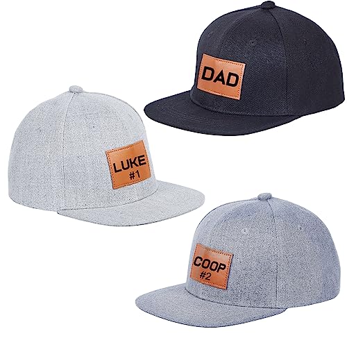 Personalized Toddler Hat, Custom Name Baseball Hat Snapback Kids Sun Hats for Infants Baby Boys Kids Adults Gift Black