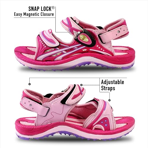 Image of Gold Pigeon Shoes Easy SNAP LOCK Outdoor Water Kids Toddler Sandals for Girls & Boys. Everyday, Vocation, Pool, Summer, Beach Essentials.