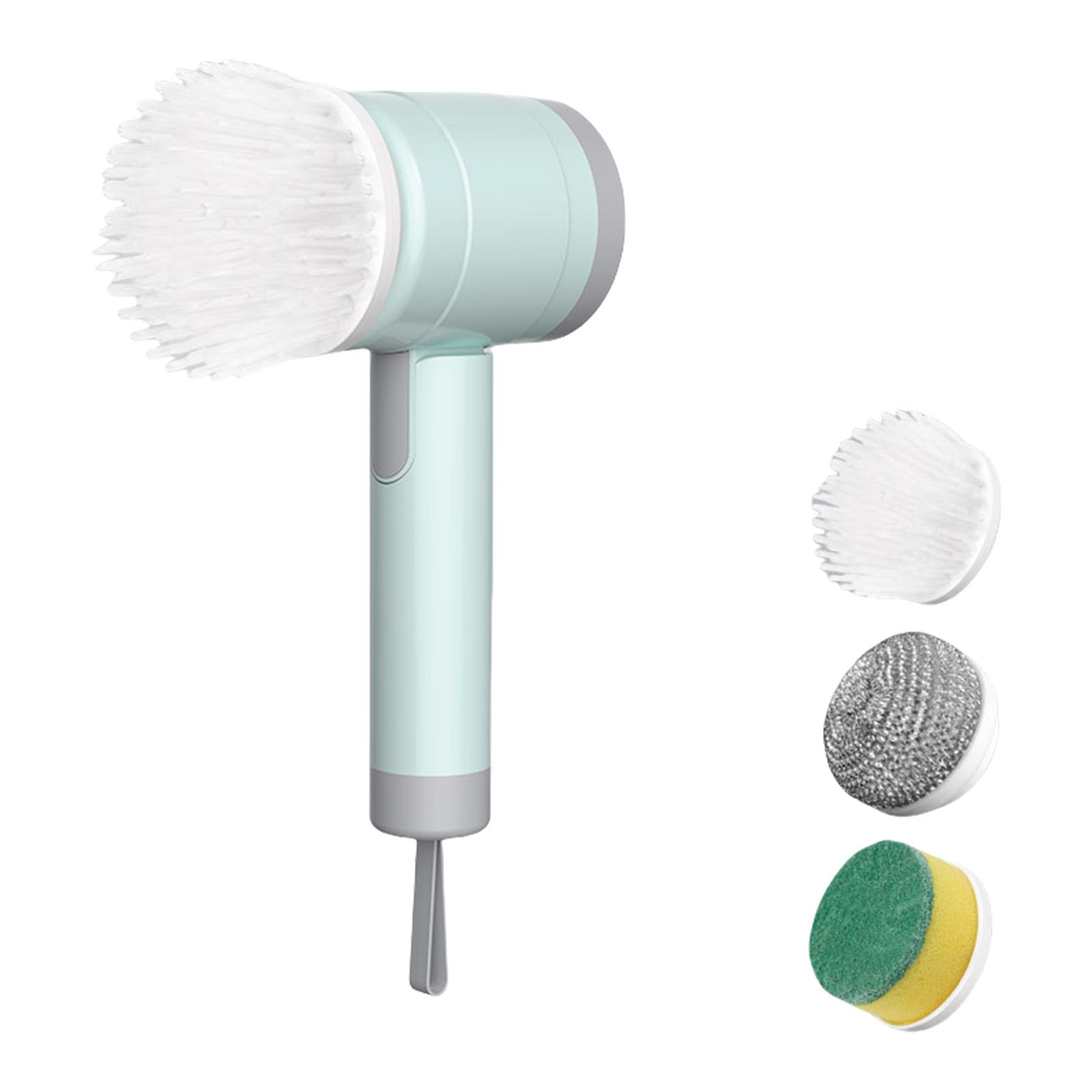 WEILWH Multiuse Electric Scrubbers Brush USB Rechargeable Waterproof Cleaning for Oil Stain Kitchenwares Bathroom Wall Usb Rechargeable Cleaning