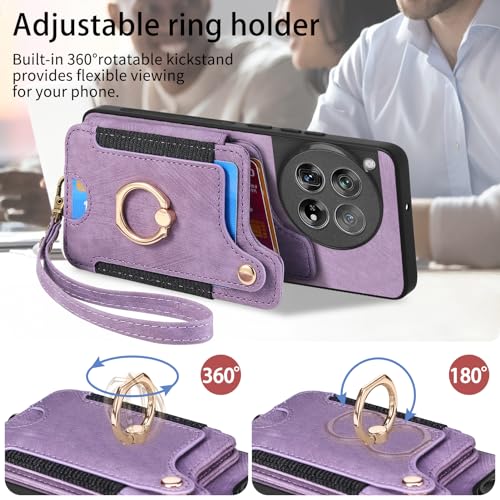Coque OnePlus 12 5G multifonction avec anneau et dragonne