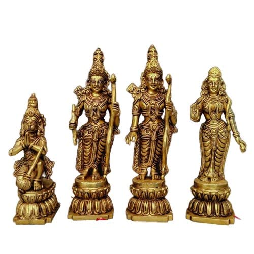 Crafting with love a beautiful brass ram darbar statue (ram, laxman,sita, hanuman statue) home décor/statue