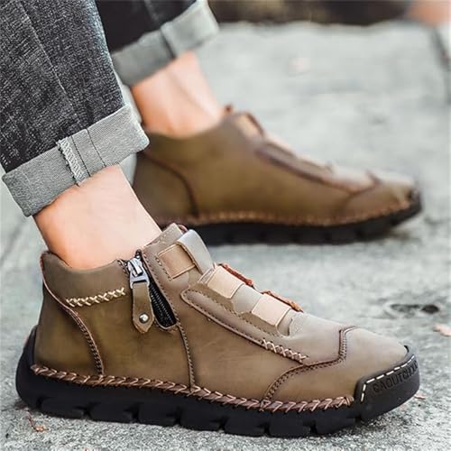 Matufit Shoes for Men, Men's Genuine Leather Waterproof Non-Slip Fashionable Orthopedic Shoes, Matufit Slip On Lightweight Loafers3