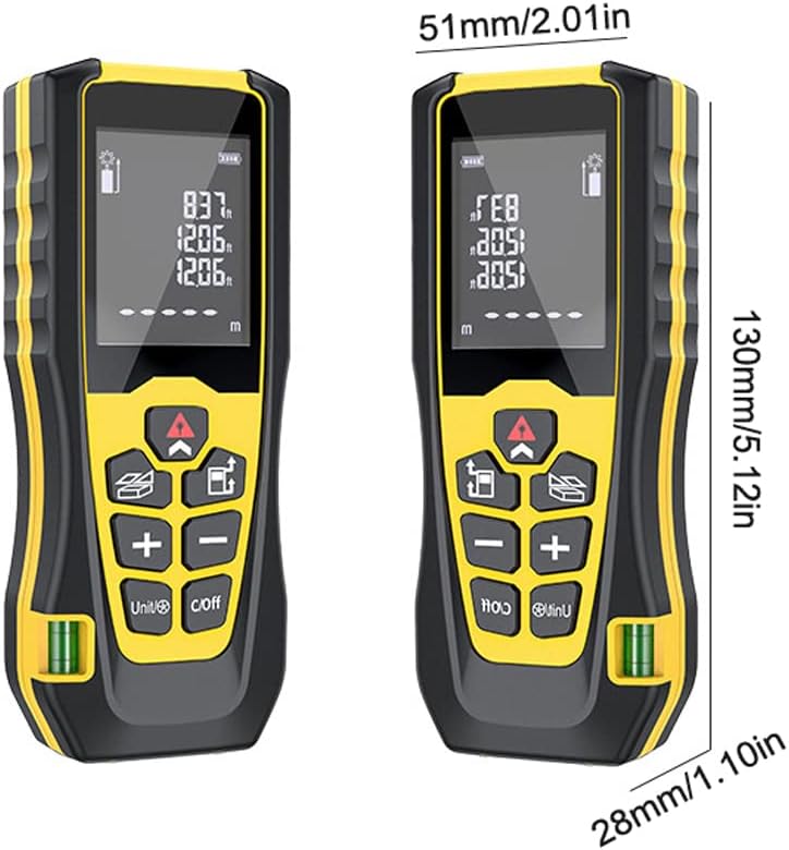 Handheld Finder High-Precise Electronic Measuring Ruler Multifunctional Length Area s Measuring Device LCD Display Distance Meter Digital s Finder