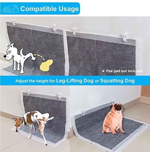 Image of Dog Pee Pad Holder with Walls (6 Pack) for Small & Large Size Wee Wee Pad, Indoor Potty Training Pad Holder for Leg-Lifting Puppies (Blue)