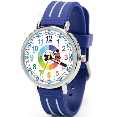 Kiddus Watches Boy and Girl Kids Ages 6-12 Analog Time Teacher