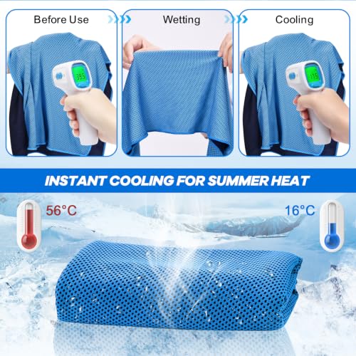 ExTowel Excellent 4Pack Cooling Towels for Neck and Face Cooling Neck Wraps - image 2