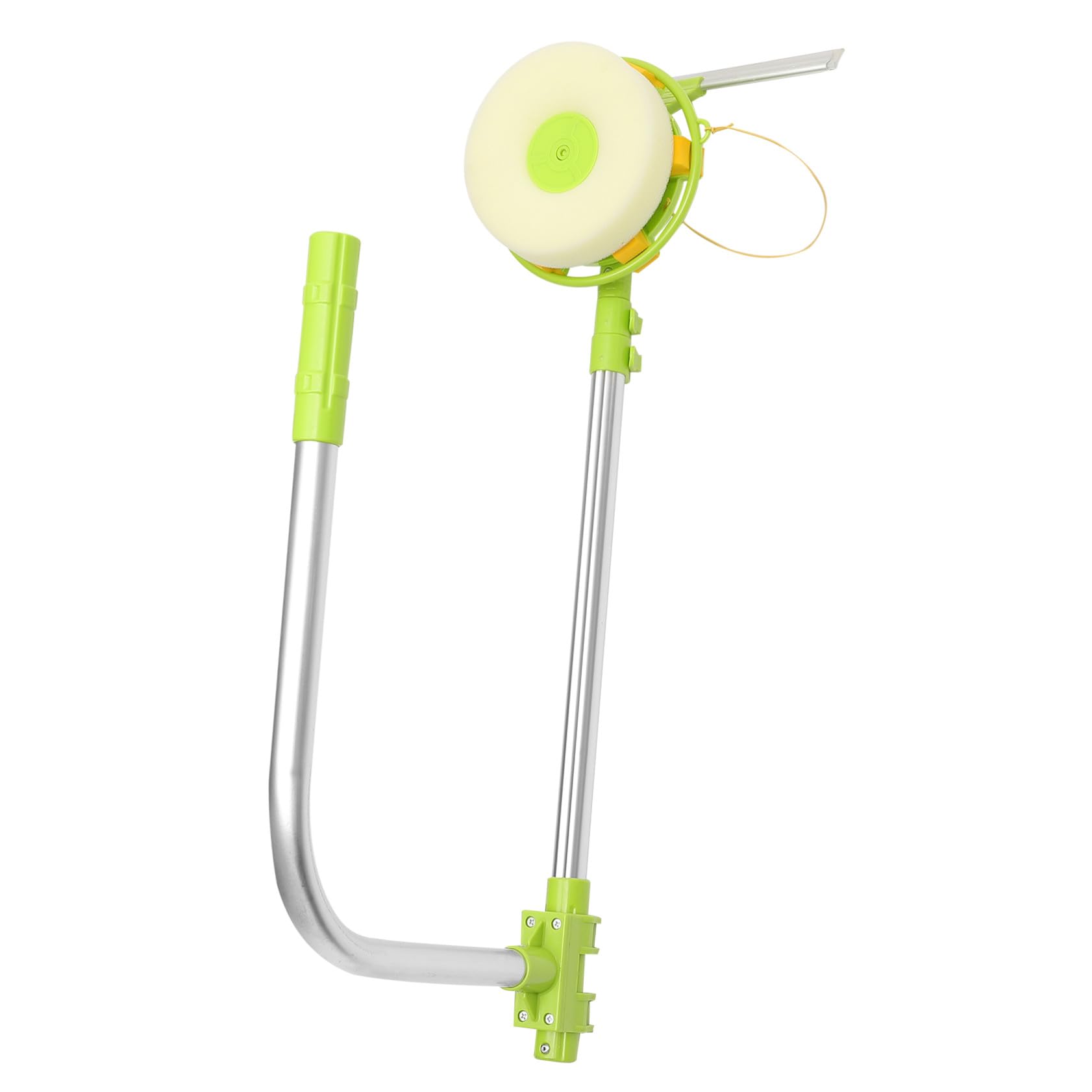 Kit de Limpiacristales Telescópico para Limpieza de Ventanas Escobilla Giratoria de Acero Inoxidable en Edificios Elevados y Hogar