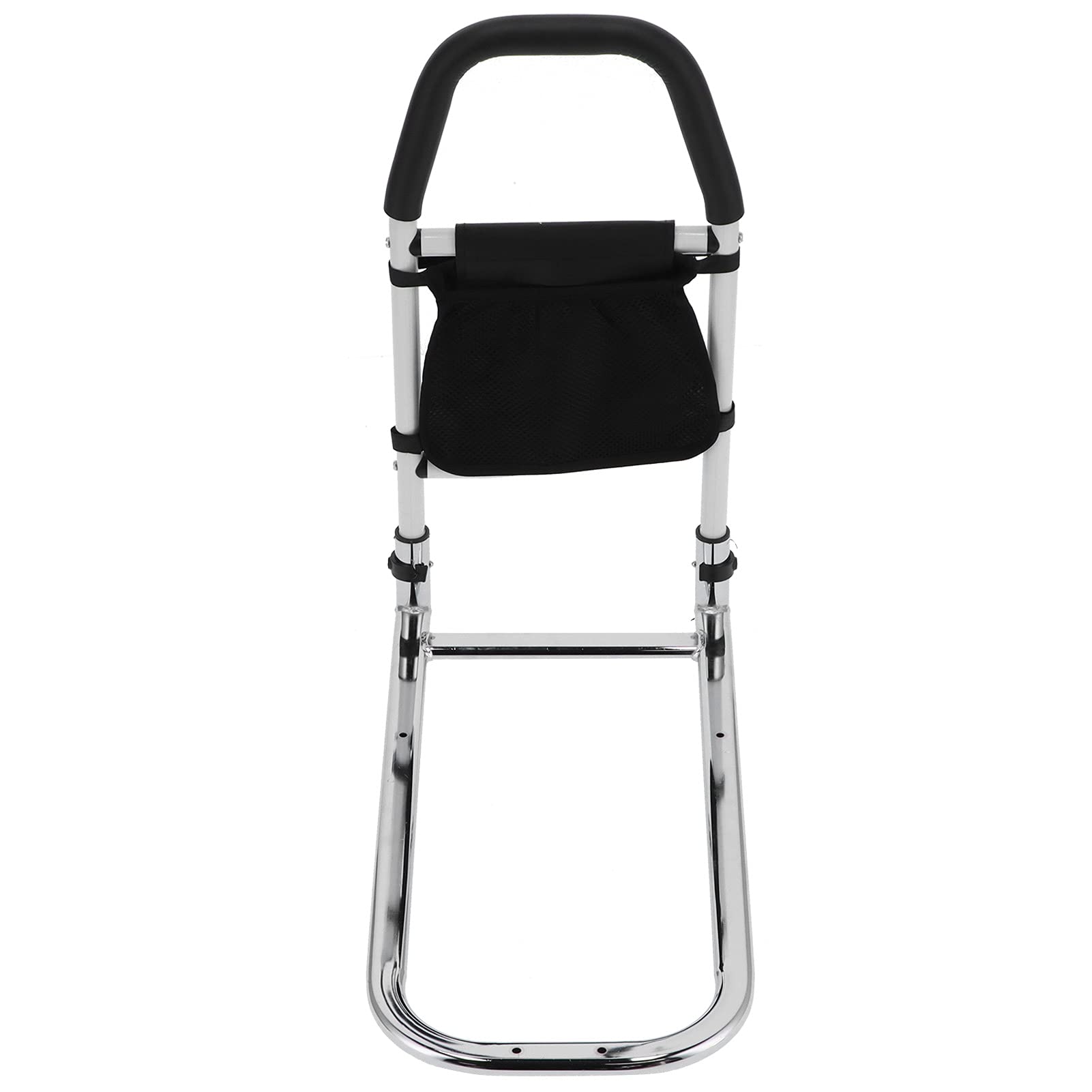 Tnfeeon Riel de Cama para Personas Mayores, Riel Auxiliar de Cama de Acero Al Carbono con Asas de Espuma Antideslizantes y Bolsa de Almacenamiento, Montaje sin Herramientas, Soporte de 136 Kg para