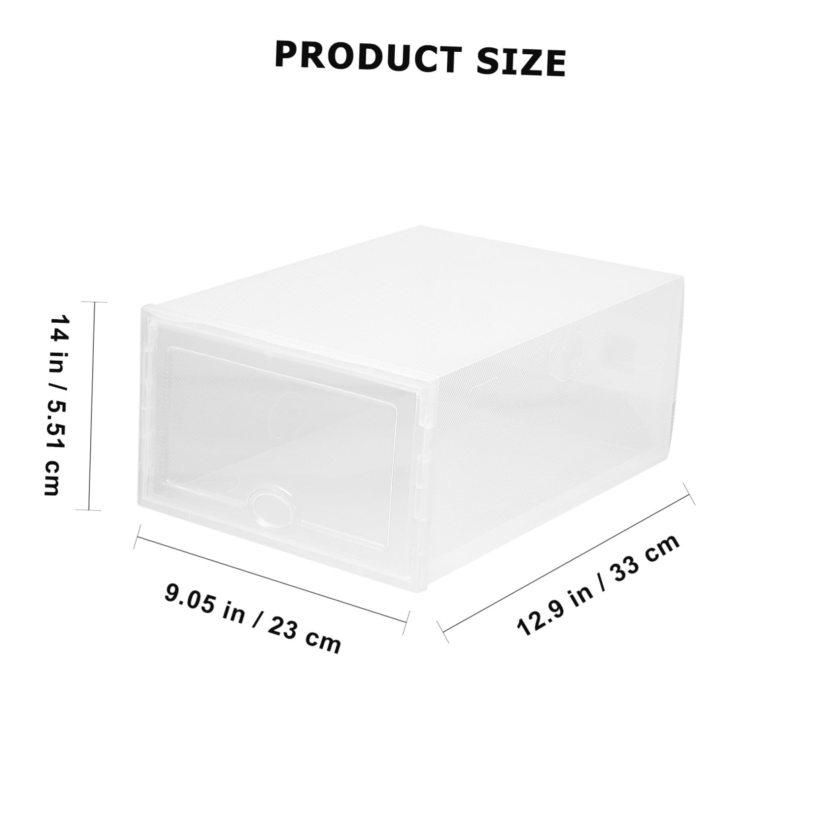 Alipis Caja Transparente 6 Piezas para Zapatos de Plástico para Almacenamiento Sencillo Diseño Tipo Cajón y Protección contra Arañazos