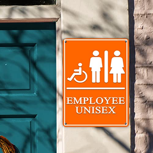 Panneau de toilettes extérieur en étain plaque de signalisation UV