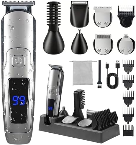 Beard Trimmer for Men, 20 Length Settings, 14-in-1 Cordless Groom...