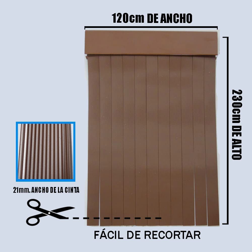 Tenda Da Esterna In PVC Per Porte – Antizanzare Per Terrazze, Verande, Balconi, Con Asta In Alluminio