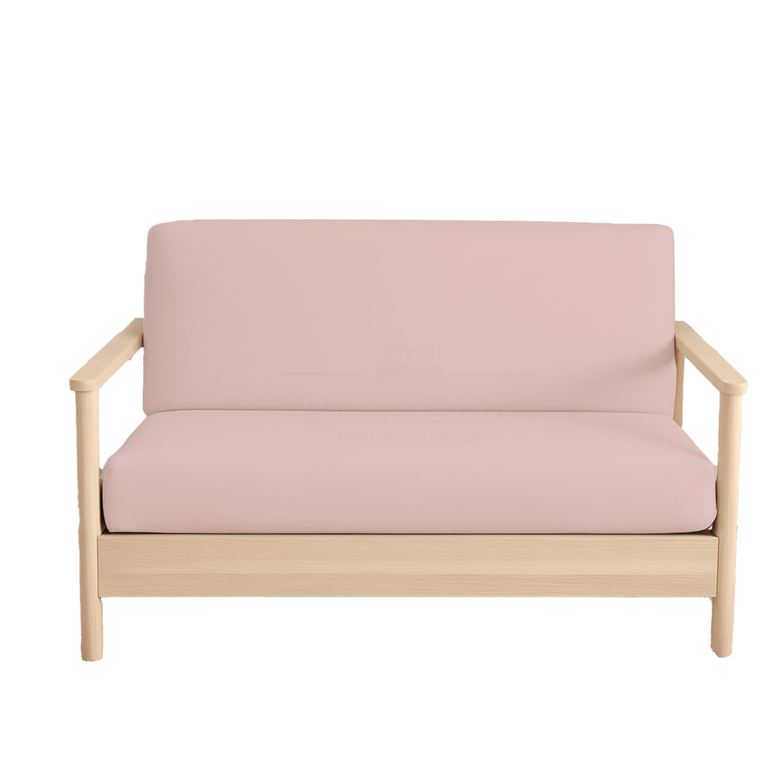 Twin Size Futon Covers - 100% Egyptian Cotton Futon Slipcovers Blush