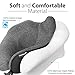 Fosmon Travel Neck Pillow with Earplugs & Storage Bag, Soft and Comfortable Memory Foam Cushion, Head & Chin Contour Support, Machine Washable 100% Cotton Cover for Traveling Flying Airplane Car Bus