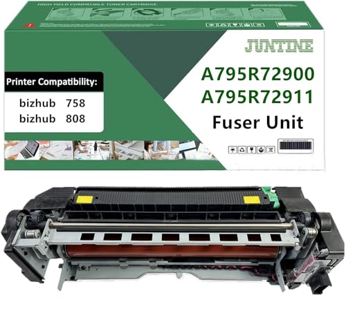 JUNTINE A795R72900 A795R72911 Fuser Unit Replacement for Konica Minolta A795R72900 A795R72911 Compatible with Konica Minolta bizhub 758 808 Printer (110V-250K)