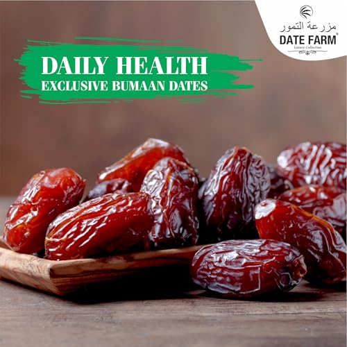 Image of Date Farm Luxury Emirati Bumaan Dates, 100% Natural, Arabian Dates, Khajur, Boosts Immunity, No Added Sugar, Gluten-Free, 500g