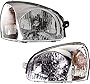 CarLights360: For 2003 2004 2005 2006 Hyundai Santa Fe Headlight Assembly Driver and Passenger Side CAPA Certified w/Bulbs-Replaces HY2502134 HY2503134