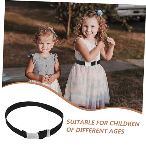 2pcs Adjustable Elastic Waistband Pants Belts for Boys and Girls Polyester Material4