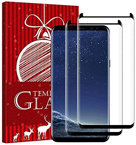XUZOU Y090 Glass Protector,Samsung Galaxy S8 Screen Protector, [Tempered Glass], Bubble Free ...2 Pack…