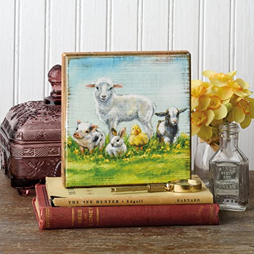 Primitives-by-Kathy-Young-Farm-Friends-Home-Decor-Sign Primitives by Kathy Young Farm Friends Home Decor Sign