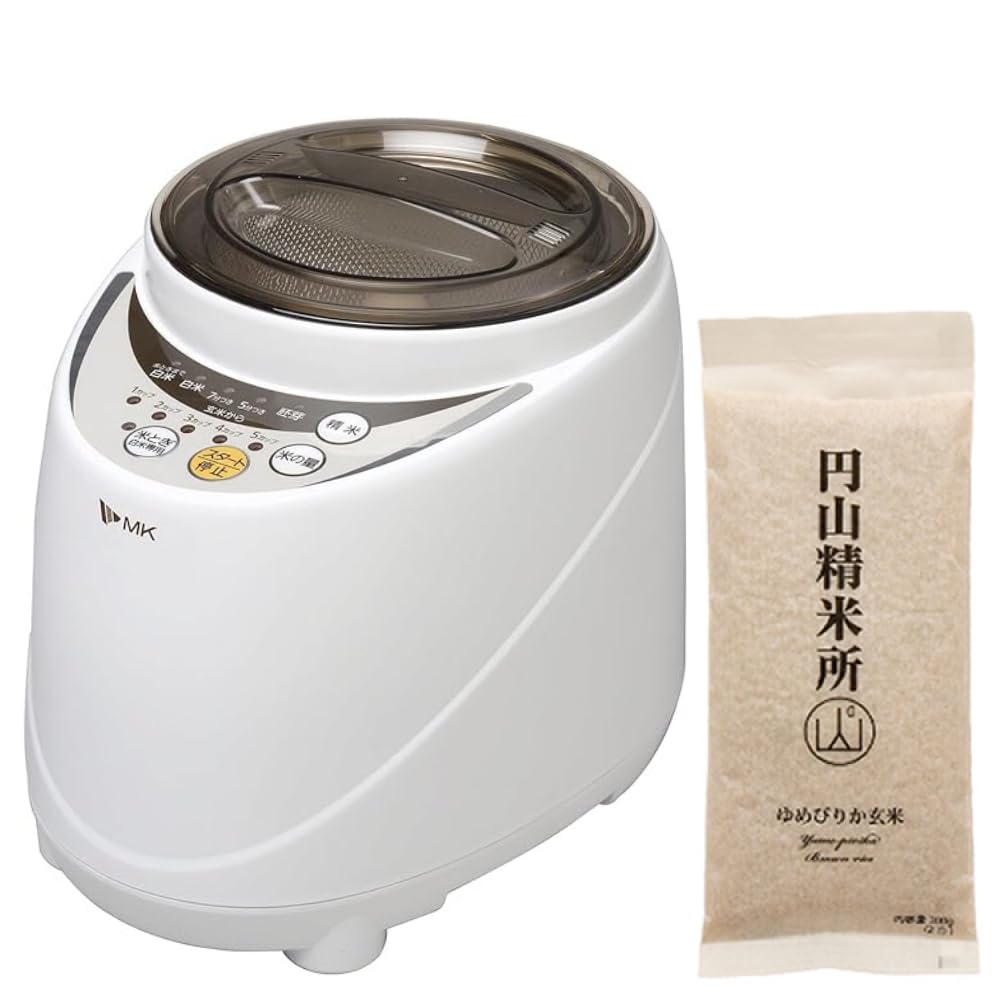 Amazon | MK 家庭用精米機 SM-500W 玄米300g付セット | ノーブランド品