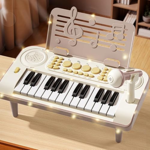 Ambety �q���p�d�q�L�[�{�[�h �O�����h�s�A�m�� �}�C�N�t�� ���ʑ�t�� 24/37�� �q���̓d�q�s�A�m �m��ߋ� �y�� ���@�\ ���̎q �j�̎q �[�֊y�� 1-6�� �v���[���g �a�����v���[���g�A�z���f�[�M�t�g (24�L�[���ؔŃe�[�u���r,�u���E��)