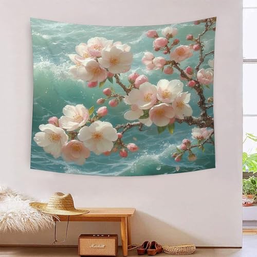 Tapisserie murale fleurs et plantes tissu mural pour cacher un mur nu