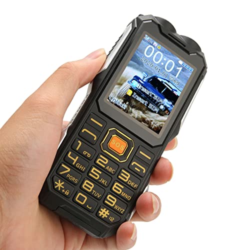Multifunktionell 2G Mobil för Seniorer med 16800mAh Batteri - Svart