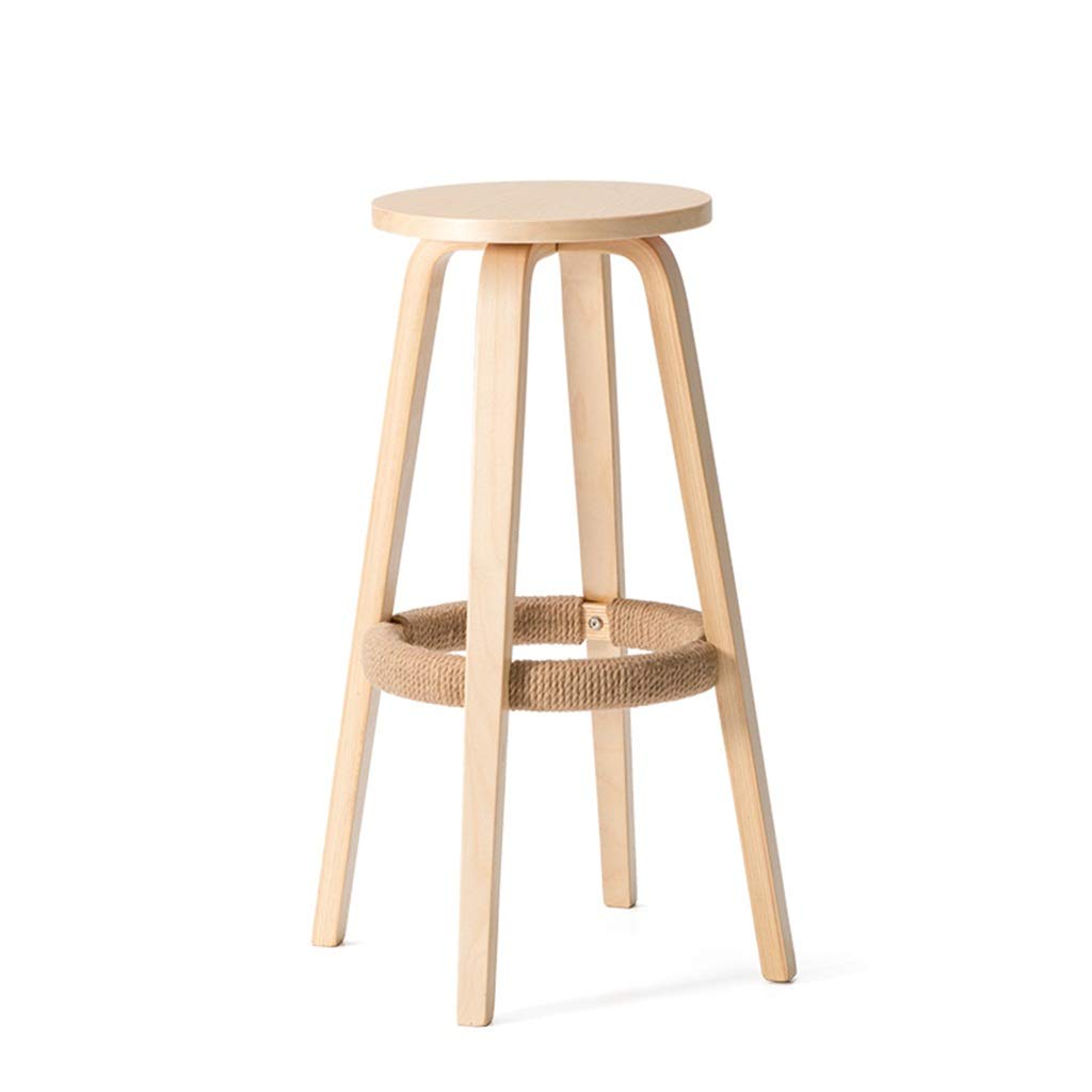 Chaise de bar en bois pour petit déjeuner en cuisine et restaurant chaleureux