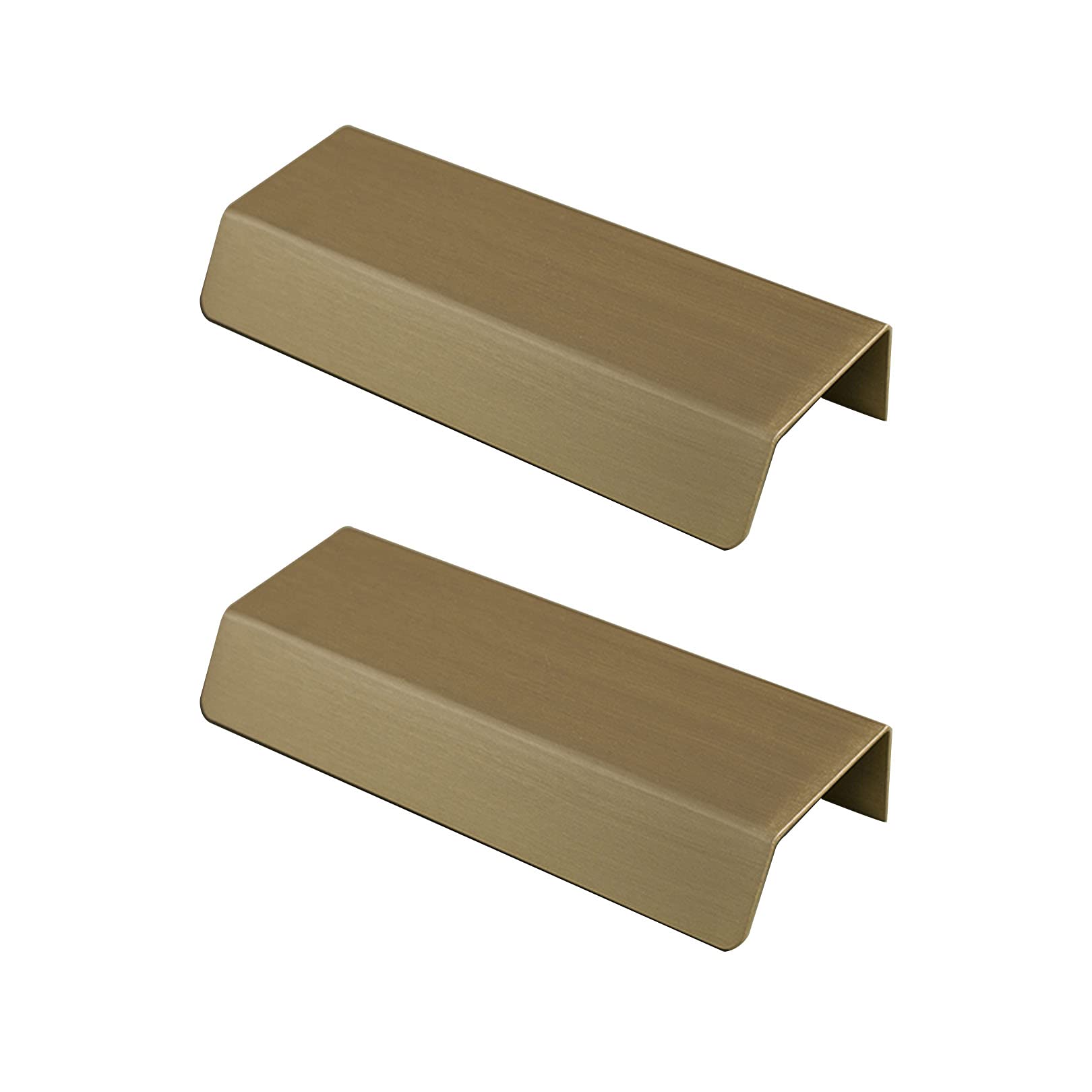 Lqzaxsrdr Copper Concealed Drawer Handles, Concealed Cupboard Handles Drawer Pulls Door Knobs Multiple Sizes(Hole Distance 96Mm)