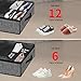 Onlyeasy Sturdy Under Bed Shoe Storage Organizer, Set of 2, Fit 12 to 24 Pairs, Underbed Shoes Closet Storage Solution with Clear Window, Breathable, L29.3