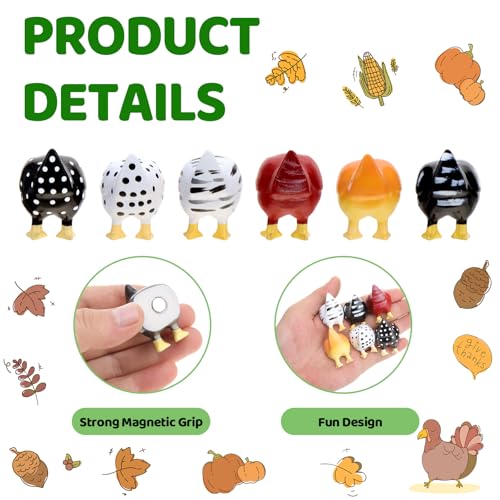 12 Imánes Decorativos de Resina con Diseño de Pollo miniatura 3