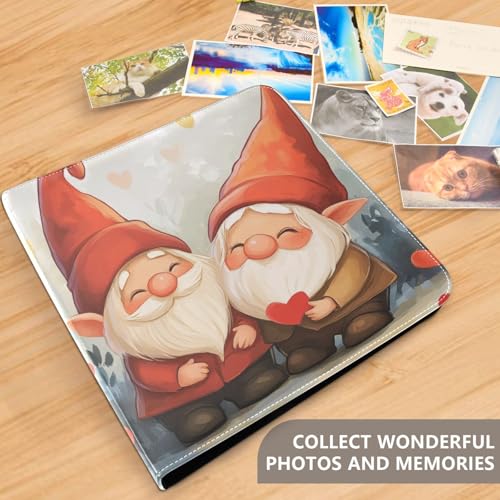 Álbum de fotos DIY autoadhesivo Scrapbook Álbumn de 3 anillos con cubierta de PU Leather, 40 páginas, tamaño 11.8 x 11.2 pulgadas miniatura 5