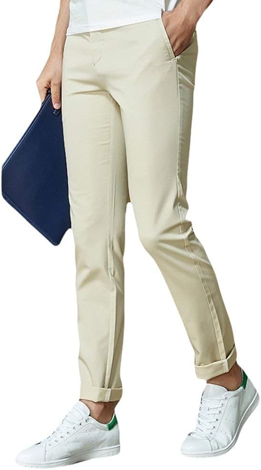 Freizeithose Herren Hose Stoffhose Cargohose High Waist Slim Fit Skinny Bequeme Einfarbig