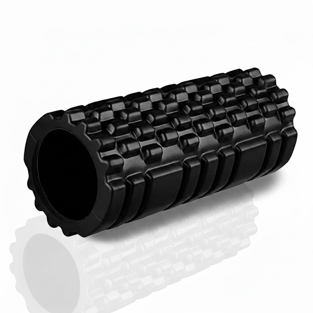 So-pro High Density Foam Roller for Deep Tissue Massage, Muscle Recovery, Physical Therapy, Black (WHITE CORE)-image-48
