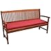 Beautissu Cuscino per panche da Giardino & Balcone Loft BK - Comoda Imbottitura 150x48x5 cm - qualità Oeko-Tex - Rosso