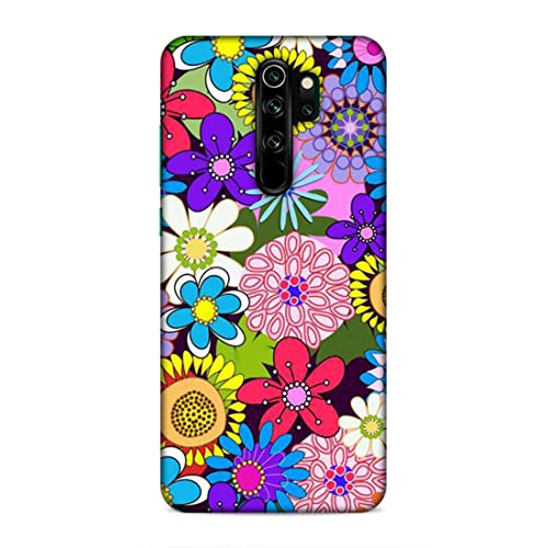 Image of Printed Mobile Back Hard Case Cover for Xiaomi Redmi Note 8 Pro | Multi Flower, Colourful Flower, A-2182