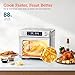 COSORI Smart 12-in-1 Air Fryer Toaster Oven Combo, Airfryer Convection Oven Countertop, Bake, Roast, Reheat, Broiler, Dehydrate, 75 Recipes & 3 Accessories, 26QT, Silver-Stainless Steel