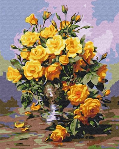 Peinture par numéros de fleurs pour réduire le stress au quotidien