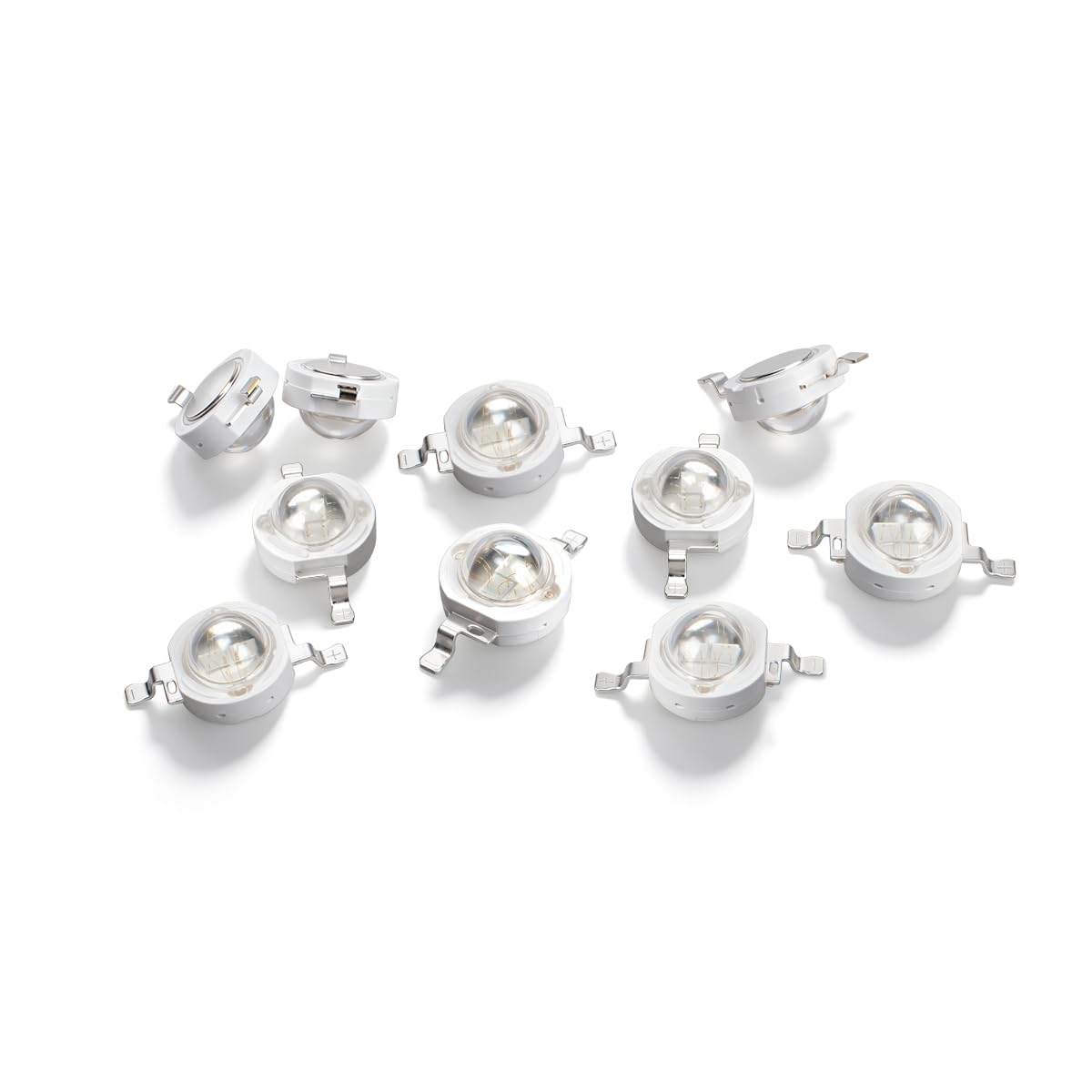 Innfeeltech 10 Pcs High Power Led Chip, 5W Green Blub Lamp Beads DC 3.0-3.4V, 520-525nm