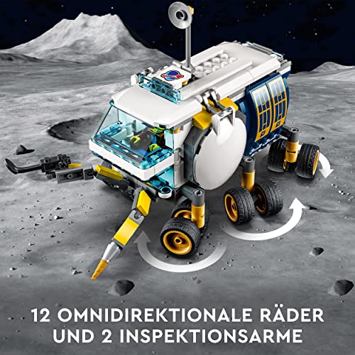 LEGO 60348 City Mond-Rover Weltraum-Spielzeug ab 6 Jahre für Mädchen und Jungen mit Astronauten-Minifiguren aus der LEGO… – Bild 4