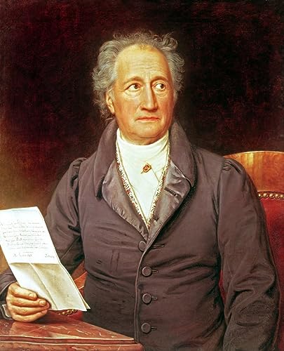 Impression sur toile Goethe peinture murale abstraite finition premium