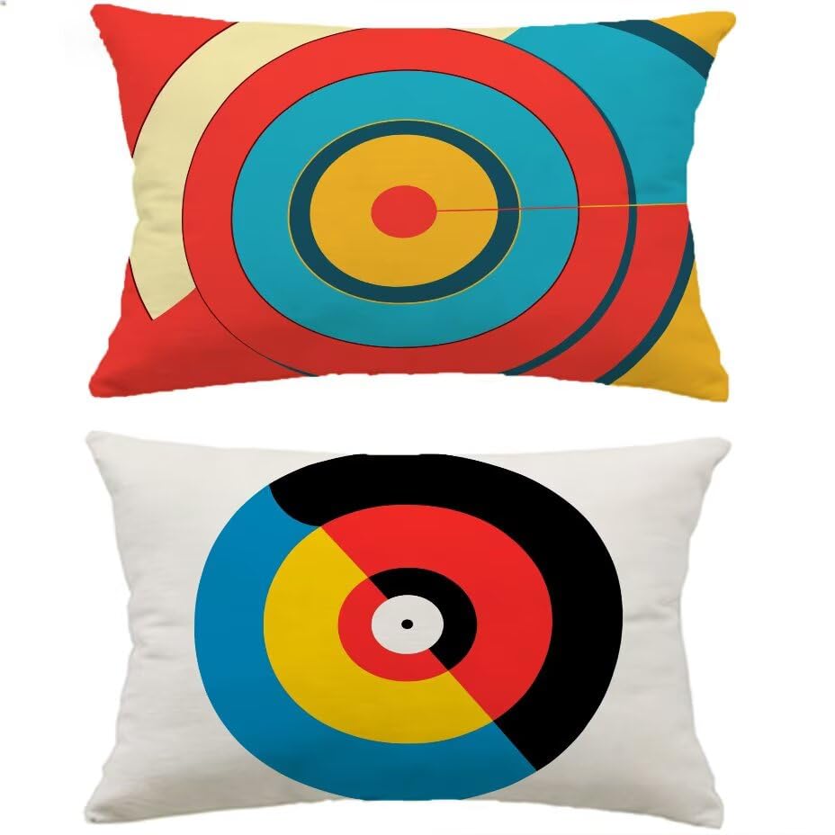Housse de coussin de jardin effet lin pour salon d'été